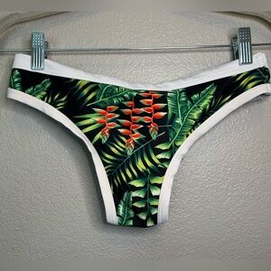 Bikini Bottom Sexy Cheeky Brazilian High Hip Tropical Hawaiian Beach Summer BOHO